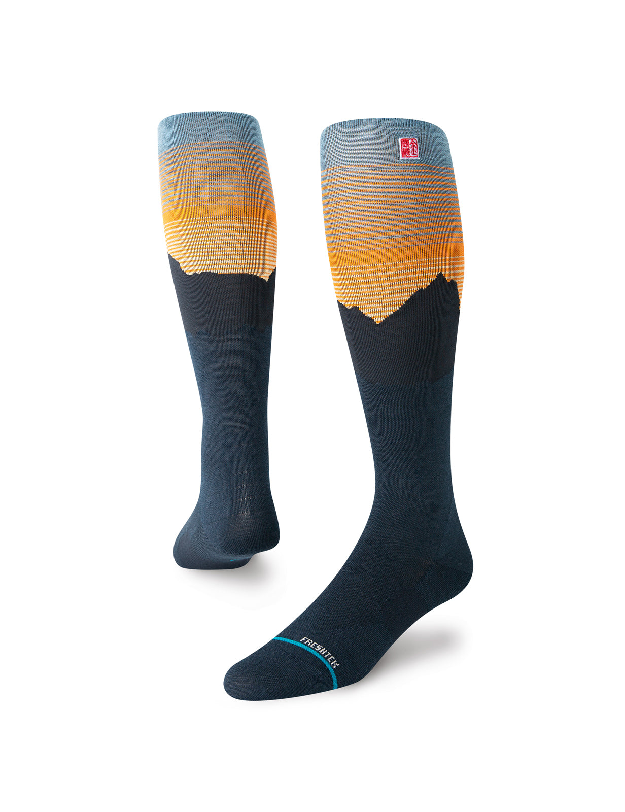 Stance Rising Jimmy Chin Snow Socks in Navy