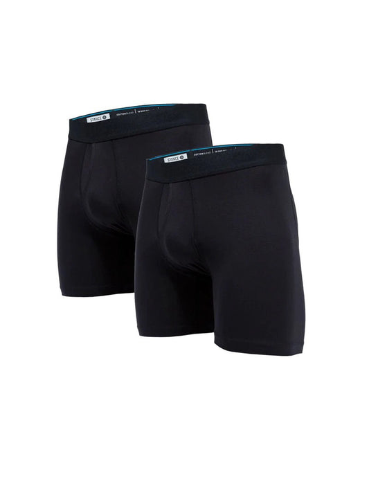 Stance Standard Boxer Brief 2 Pack Boxer Briefs in Black