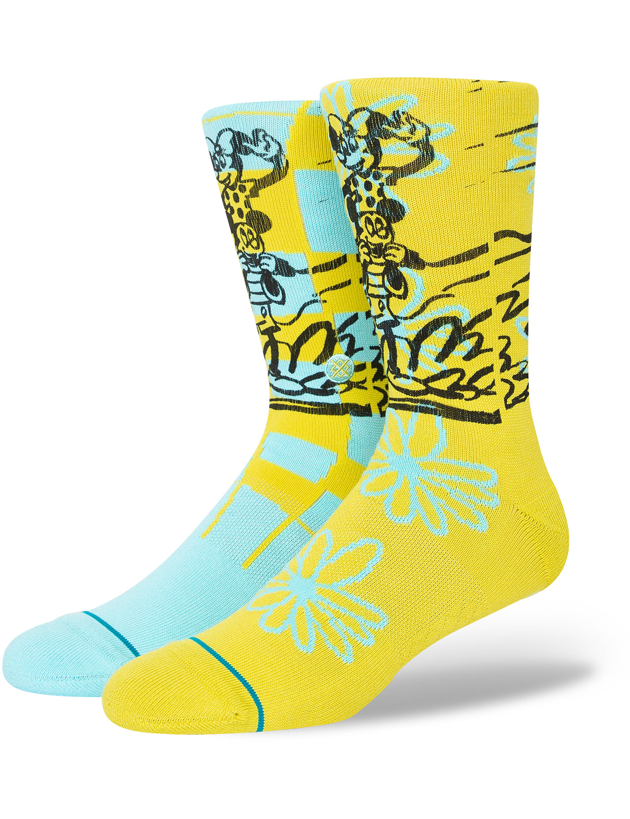 Stance Tandem By Russ Disney Crew Socks in Blue