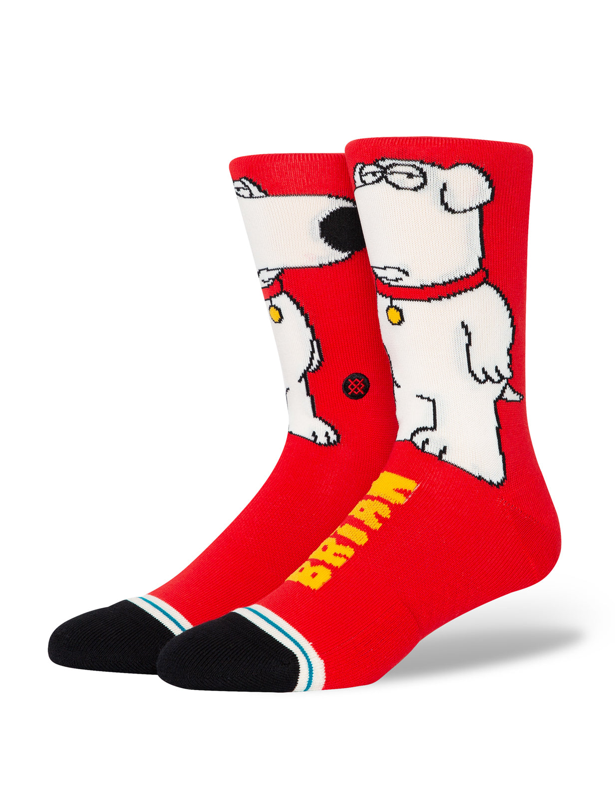 Stance „The Dog Family Guy“ Crew-Socken in Rot