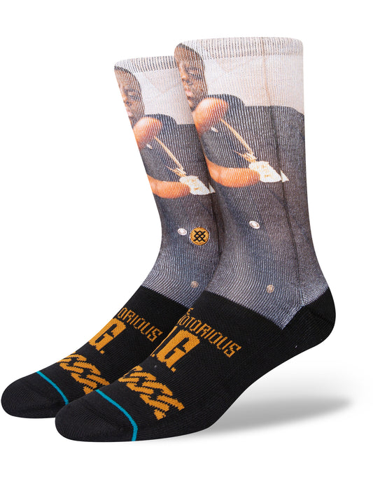 Stance The King Of NY The Notorious B.I.G. Crew Socks in Black