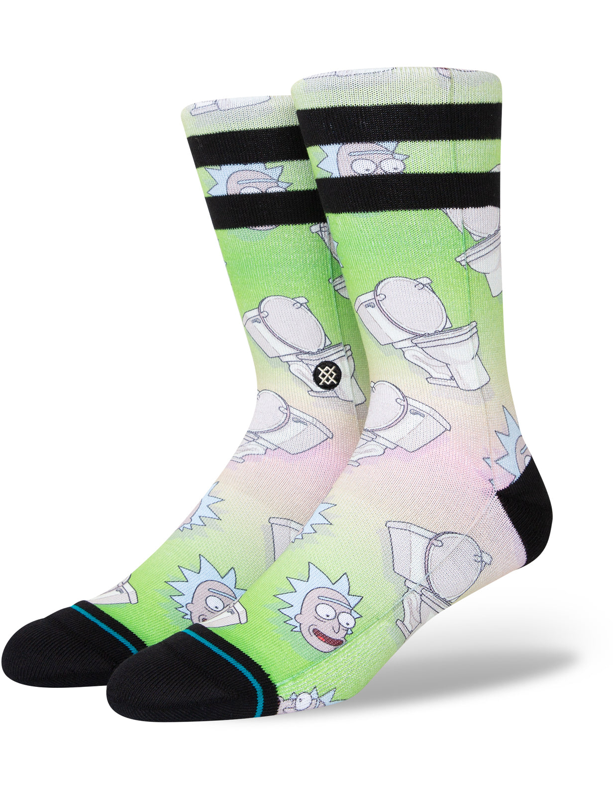 Stance The Seat Rick & Morty Crew Socks in Multi