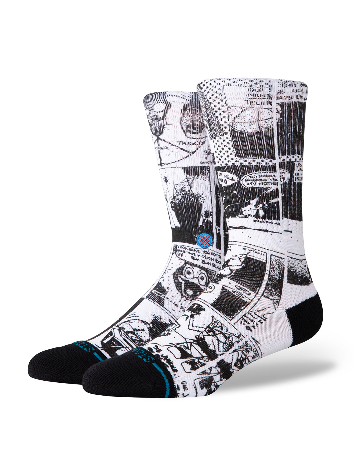 Stance The Sleeve De La Soul Crew Socks in Black/White