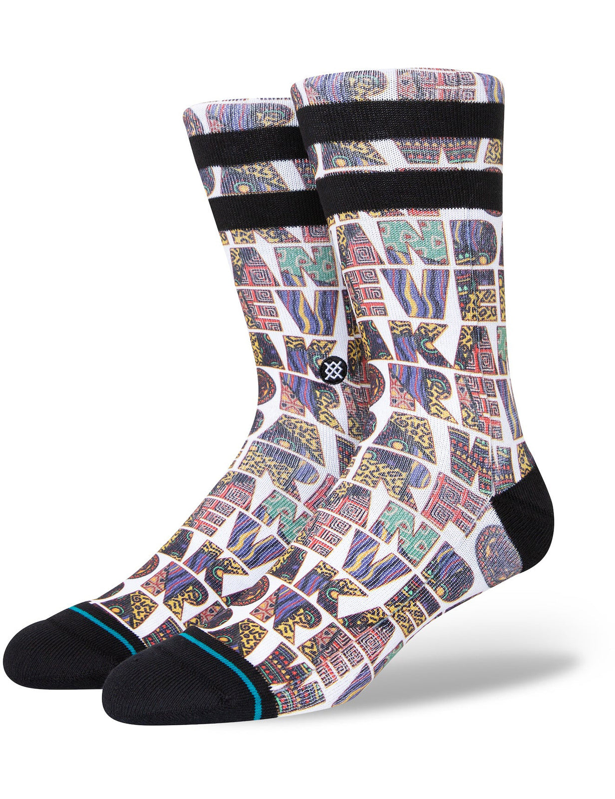 Chaussettes mi-mollet Stance Wakanda Forever Marvel Black Panther en blanc