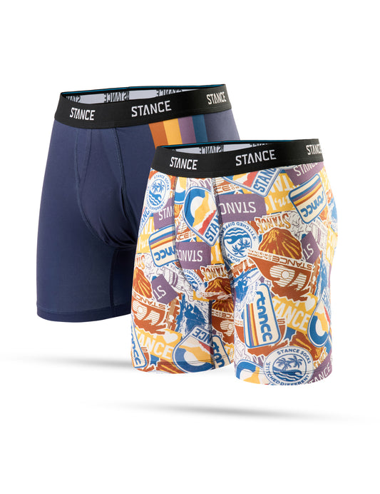 Stance West Coast 2 Pack Boxer Briefs in Multi