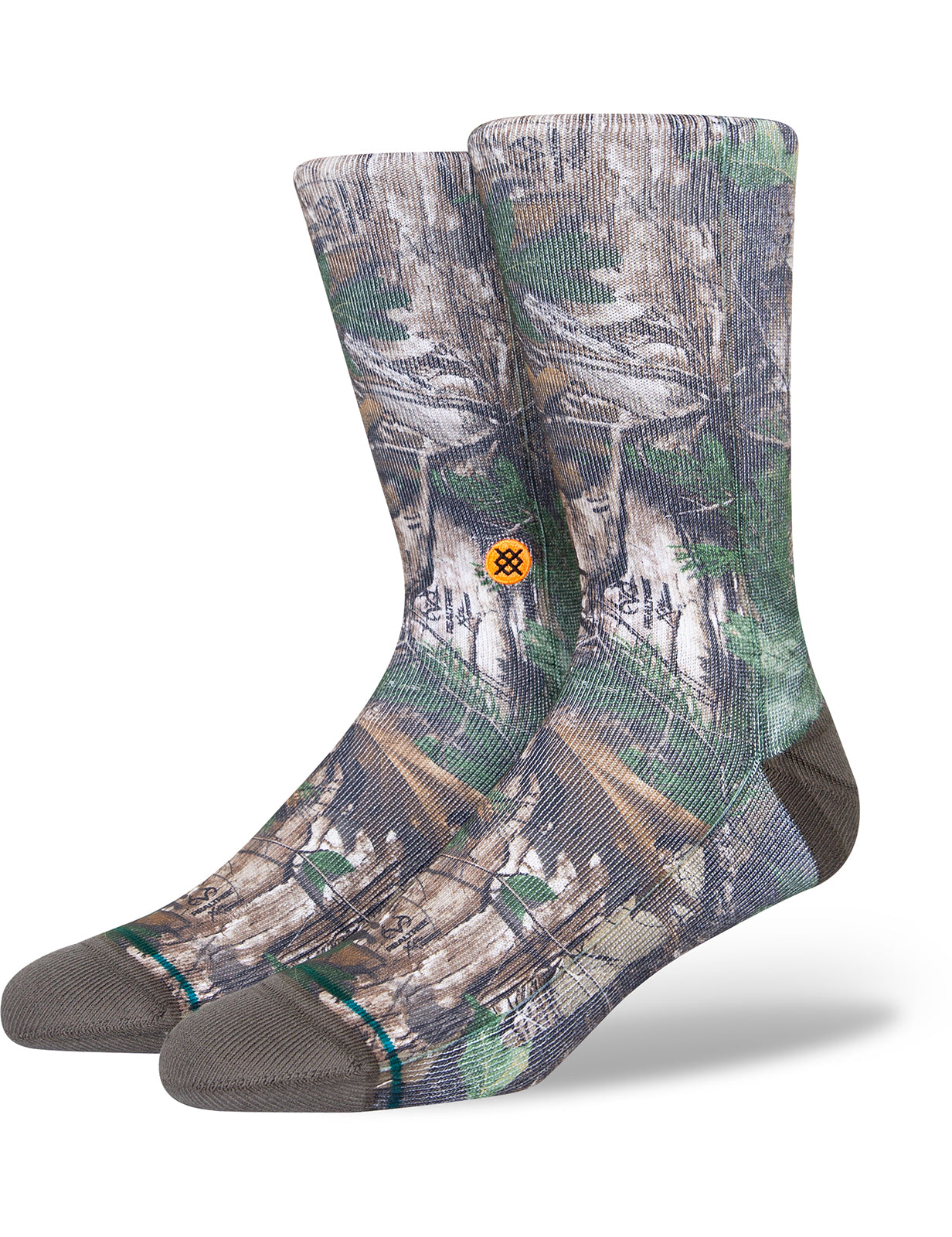 Stance – Xtra – Real Tree Xtra – Grüne Crew-Socken in Camouflage