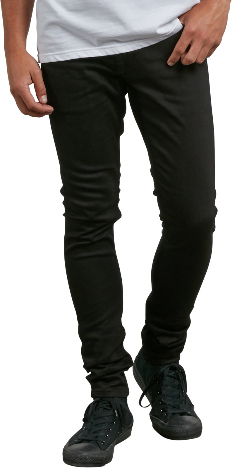 Volcom 2X4 Tapered Jeans in Ink Black