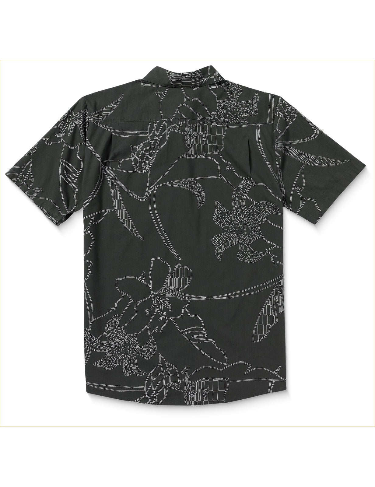 Volcom Cad Floral Short Sleeve Shirt in Stealth