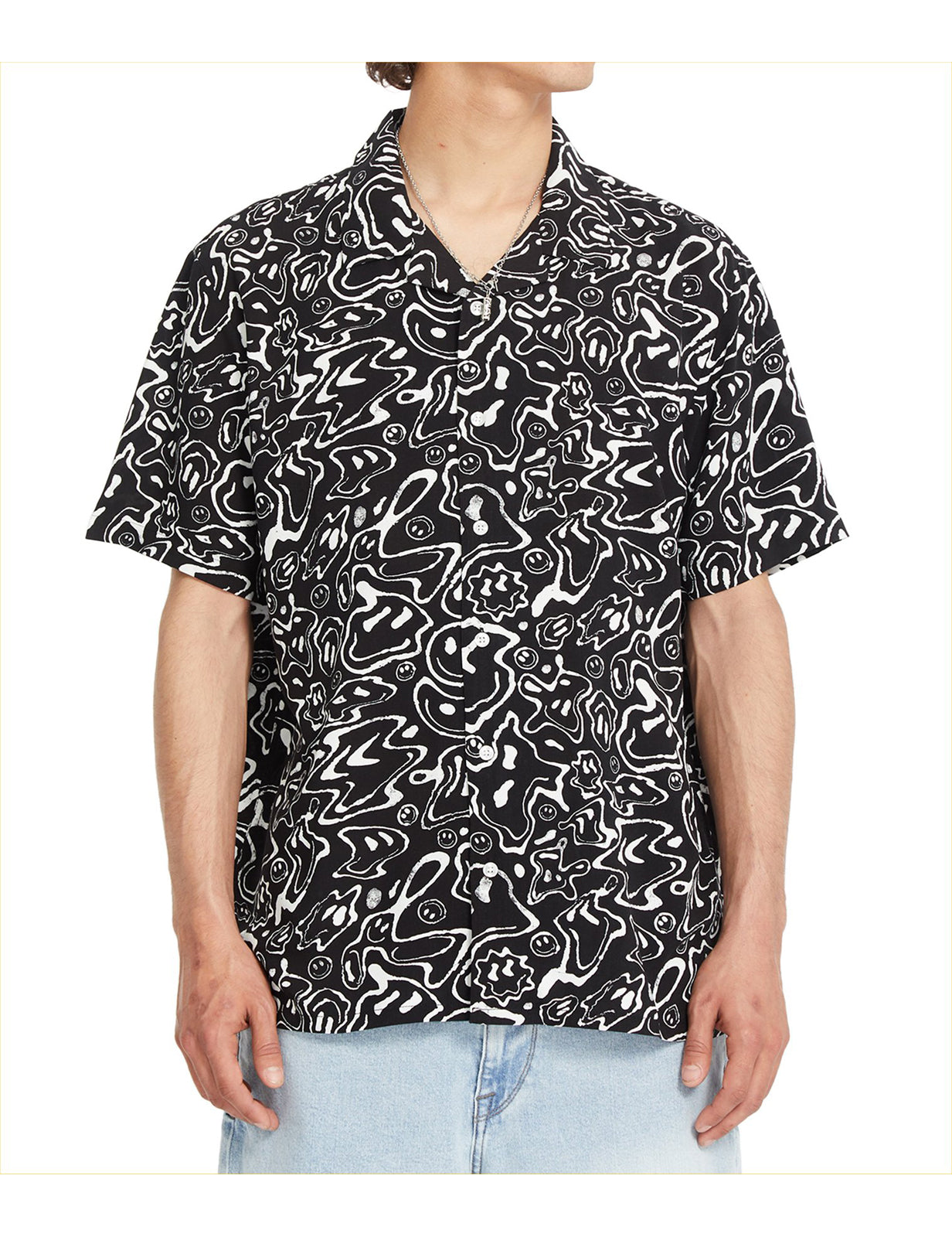 Volcom Filip Rygalski Short Sleeve Shirt in Black