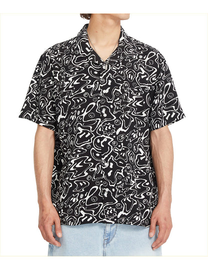 Volcom Filip Rygalski Short Sleeve Shirt in Black