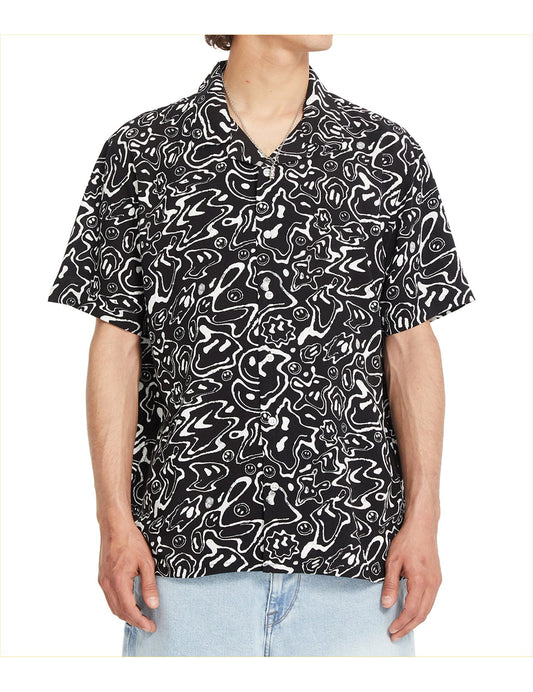 Volcom Filip Rygalski Short Sleeve Shirt in Black