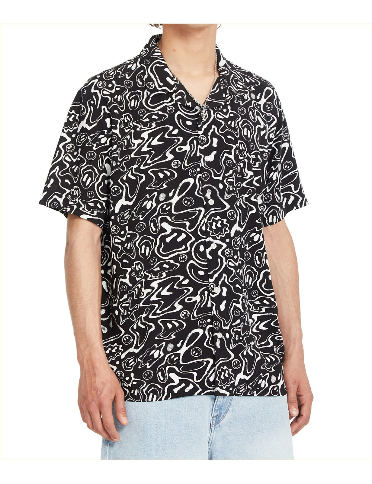 Volcom Filip Rygalski Short Sleeve Shirt in Black