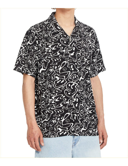 Volcom Filip Rygalski Short Sleeve Shirt in Black