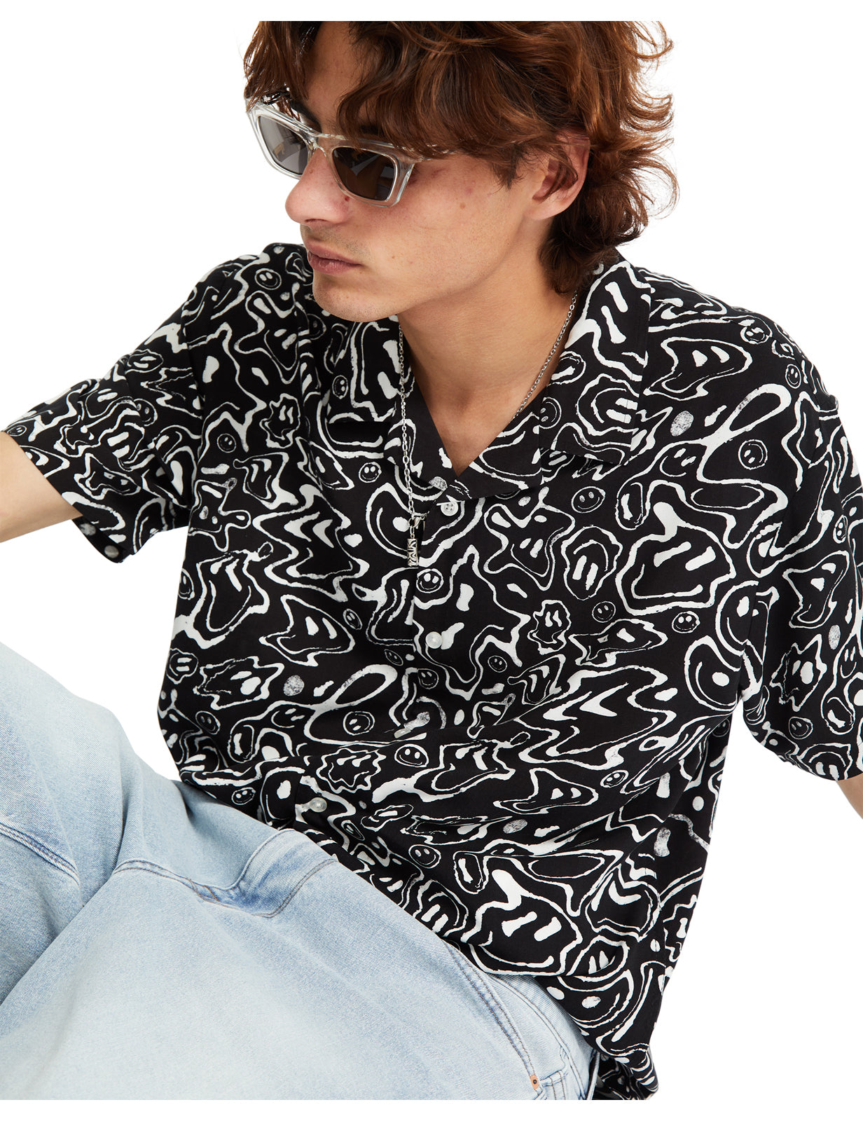 Volcom Filip Rygalski Short Sleeve Shirt in Black