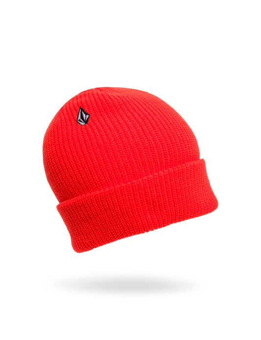 Volcom Full Stone Beanie in Bright Red