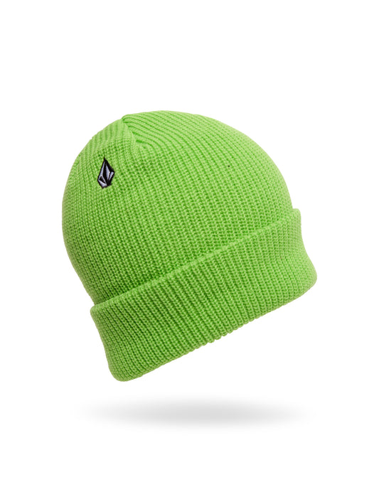 Volcom Full Stone Beanie in Electric Green