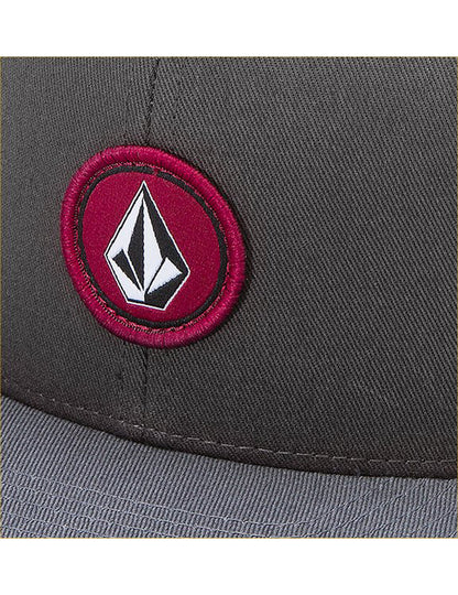 Volcom Full Stone Cheese Curved Peak Cap in Scarab