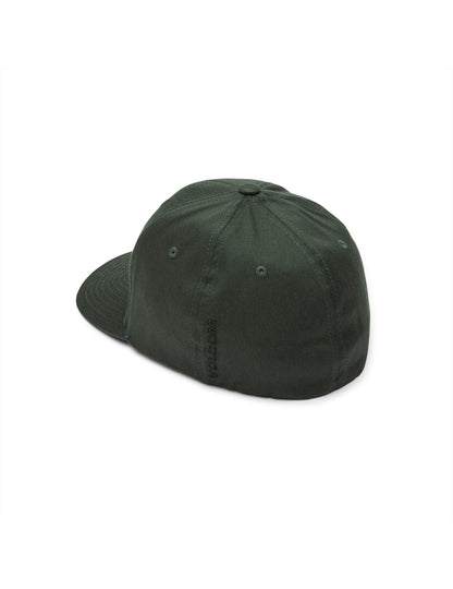 Volcom Full Stone Flexfit Curved Peak Cap in Dark Forest