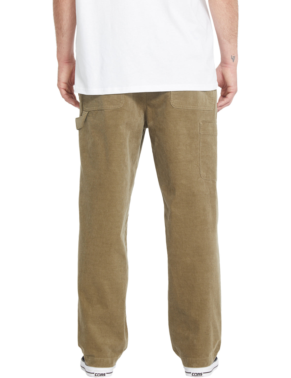 Volcom Kraftsman Cord Pant Trousers in Khaki