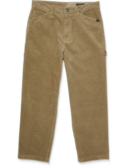 Volcom Kraftsman Cord Pant Trousers in Khaki