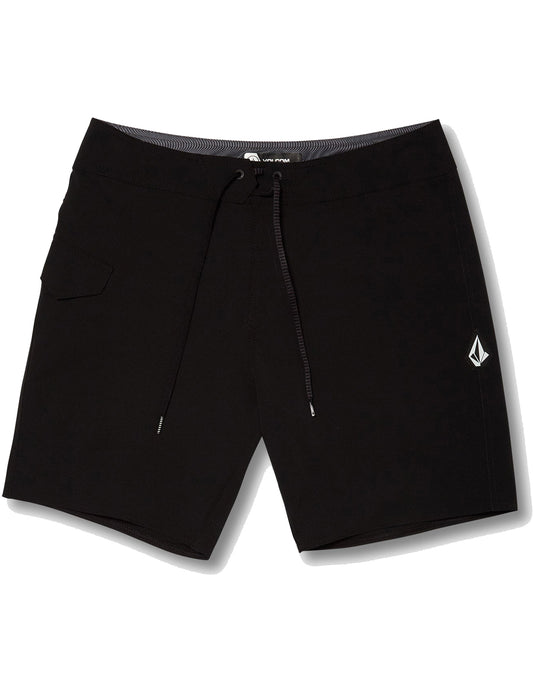 Volcom Lido Solid Mod 18 Boardshorts in Black