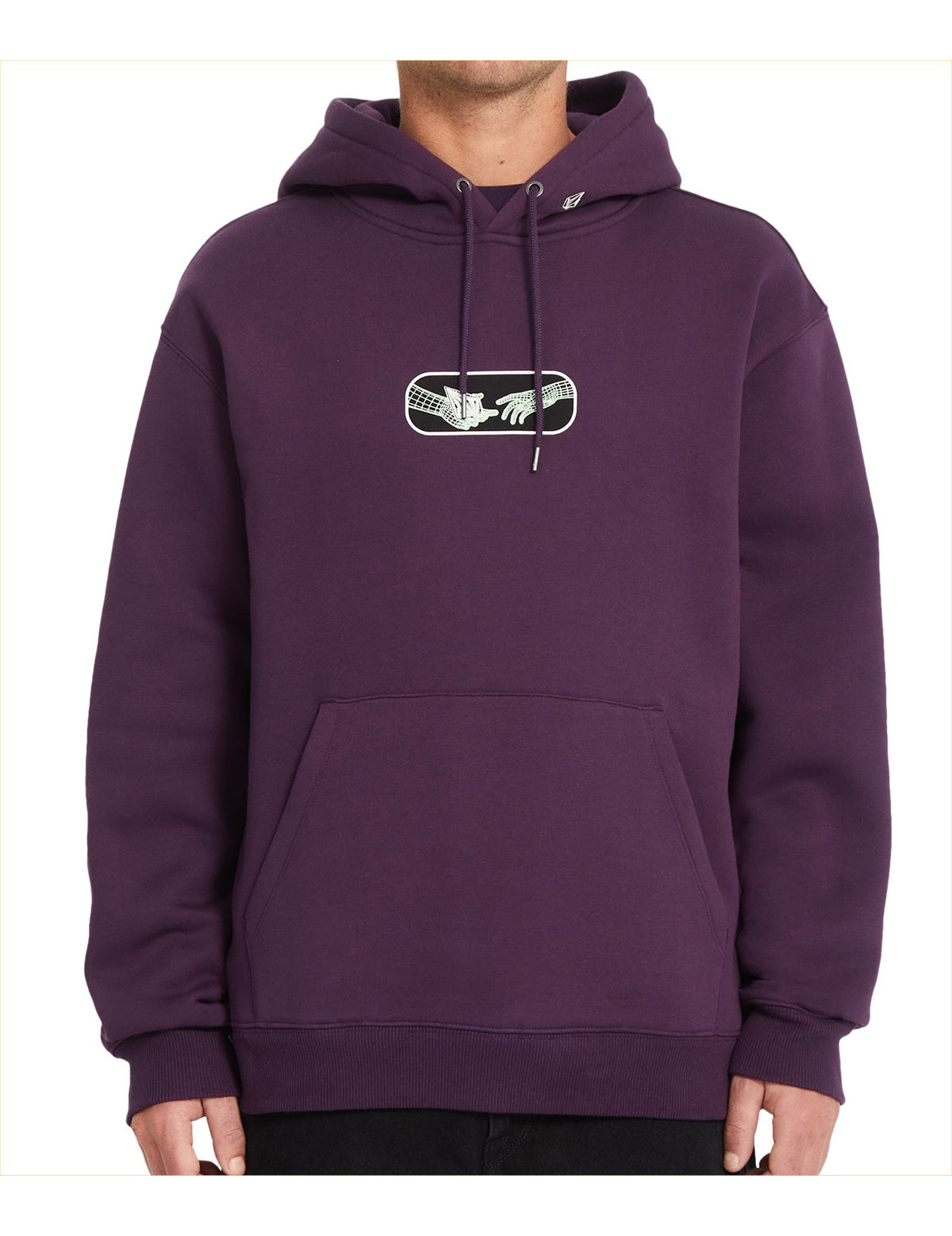 Volcom Noder Pullover Fleece in Grape Royale