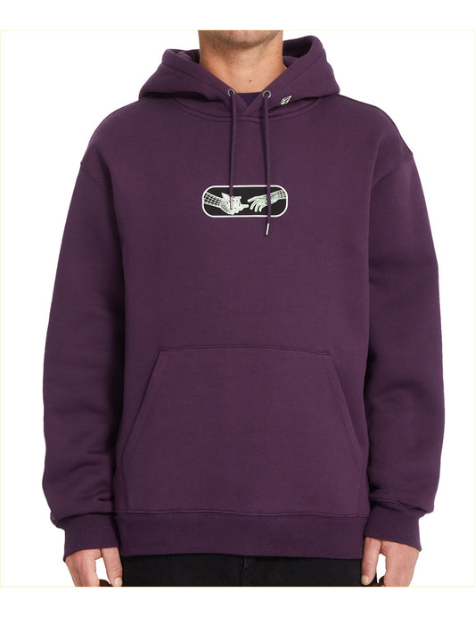 Volcom Noder Pullover Fleece in Grape Royale