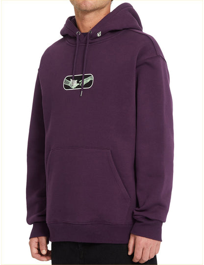 Volcom Noder Pullover Fleece in Grape Royale