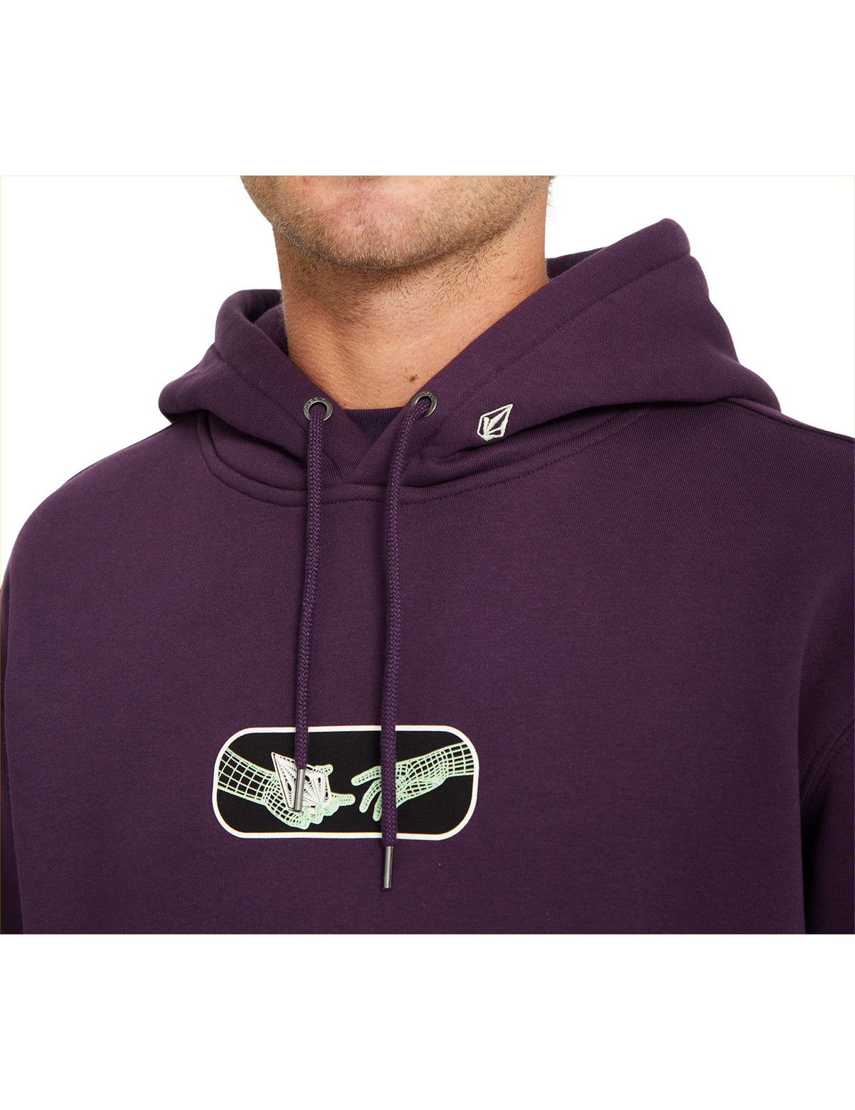 Volcom Noder Pullover Fleece in Grape Royale
