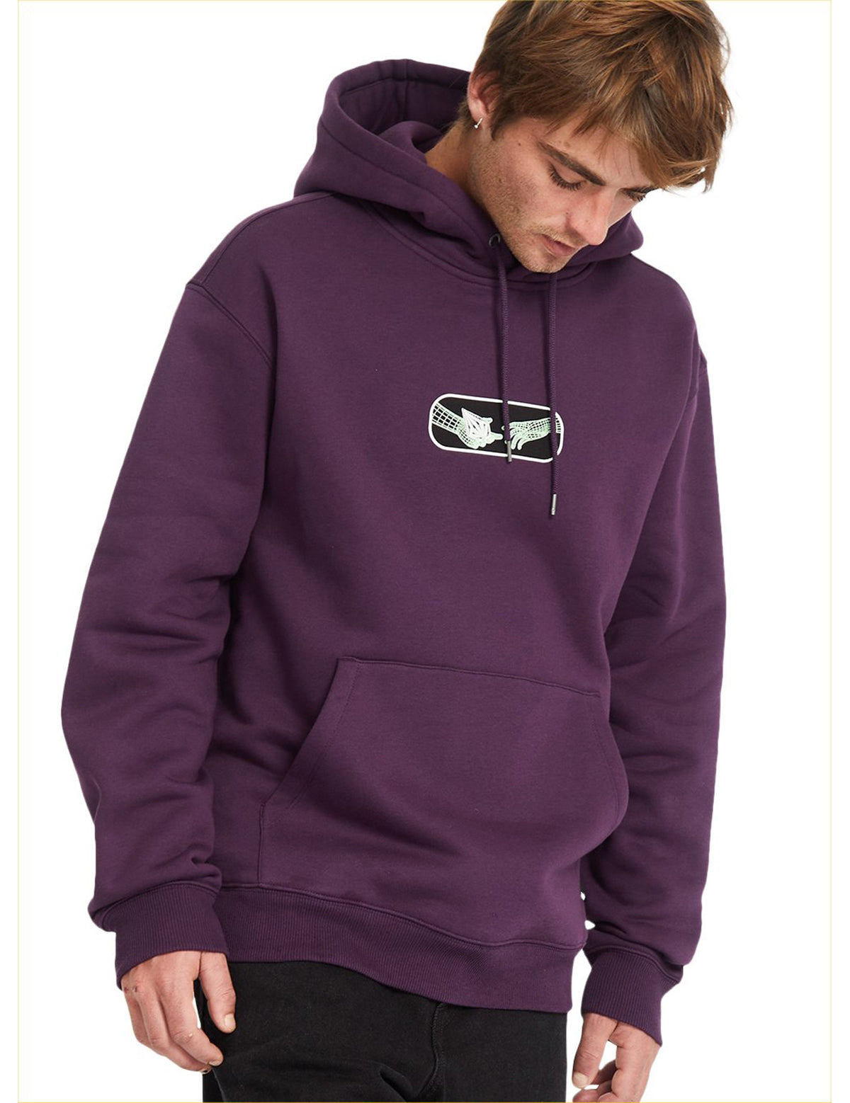 Volcom Noder Pullover Fleece in Grape Royale
