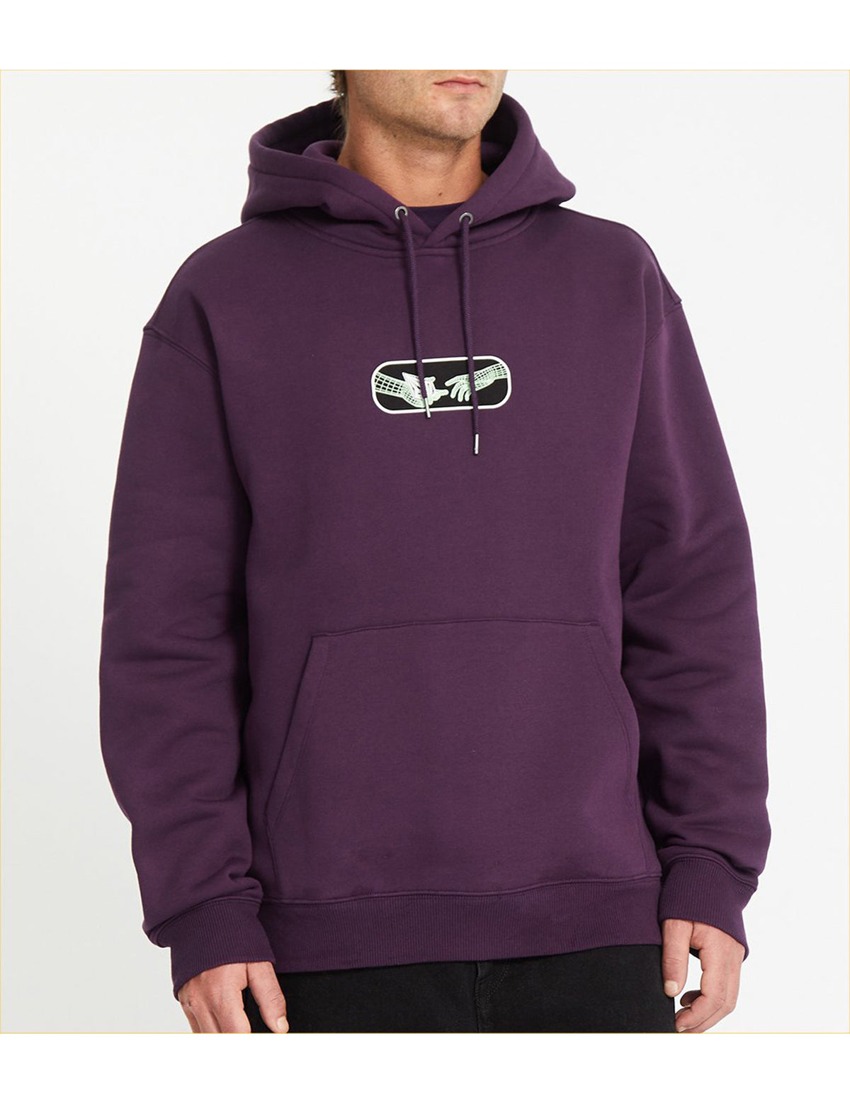 Volcom Noder Pullover Fleece in Grape Royale
