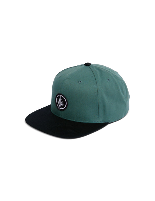 Volcom Quarter Twill Flat Peak Cap in Sea Green