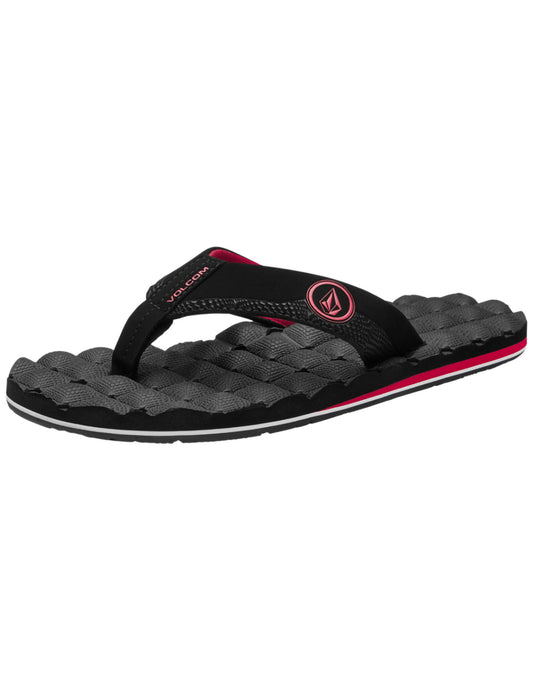 Volcom Recliner Jack Robinson Sandals in Ribbon Red