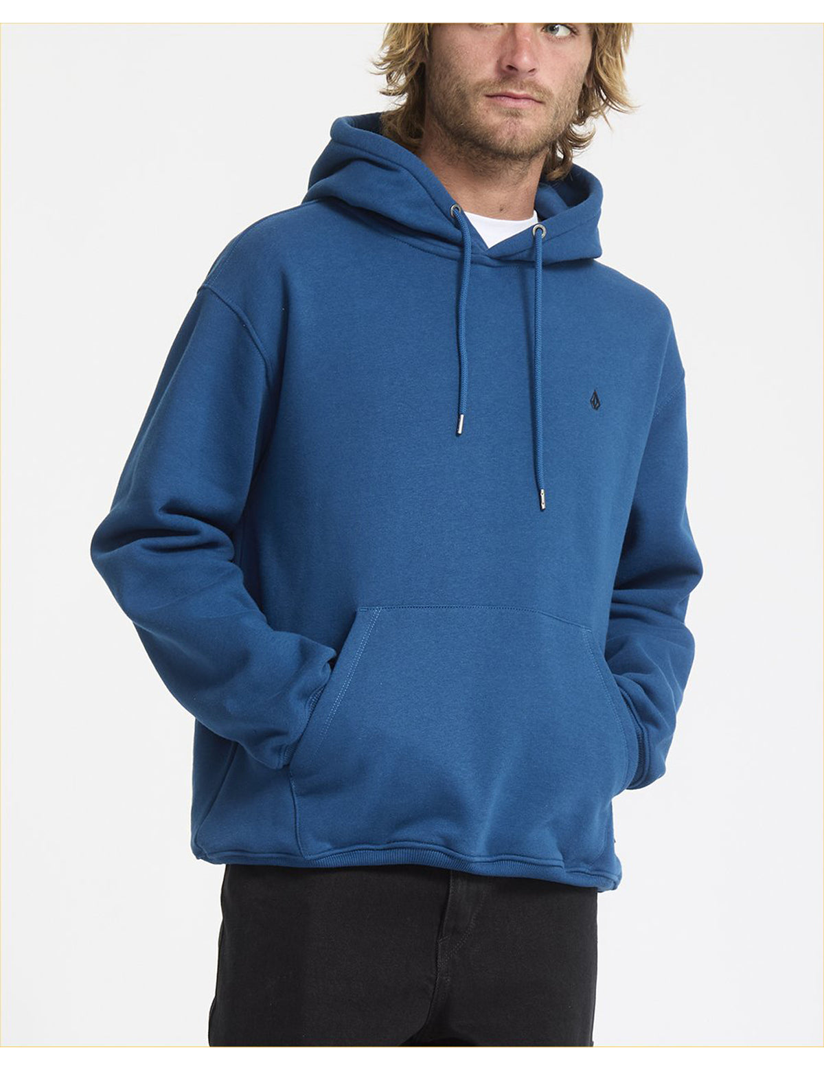 Volcom Single Stone Pullover Hoody in Cosmic Blue