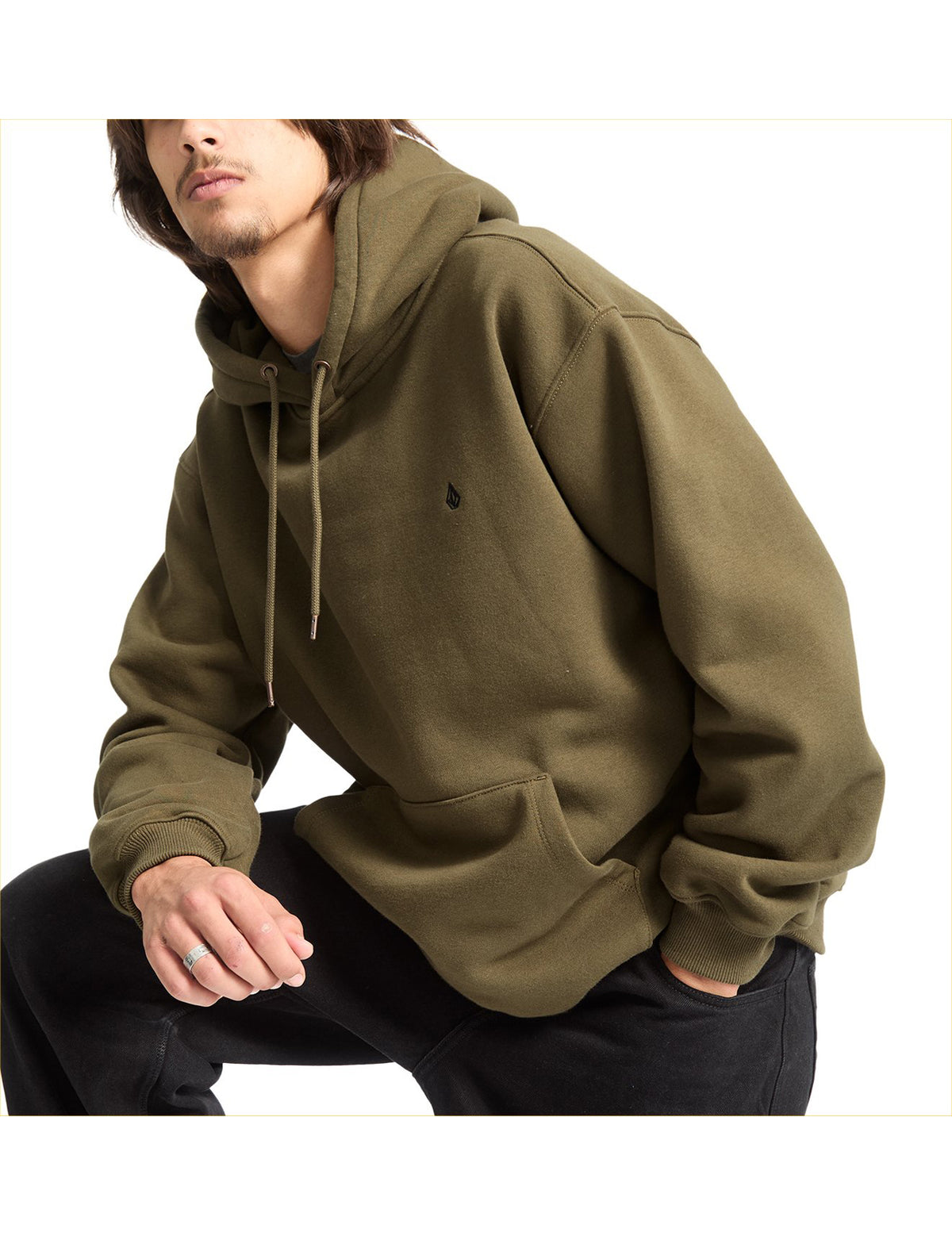 Volcom Single Stone Pullover Hoody in Sage Leaf