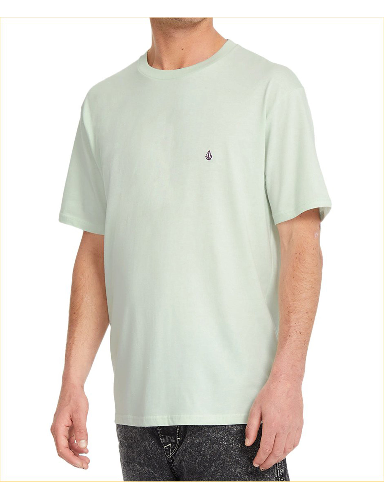 Volcom Stone Blanks Short Sleeve T-Shirt in Cloud Blue
