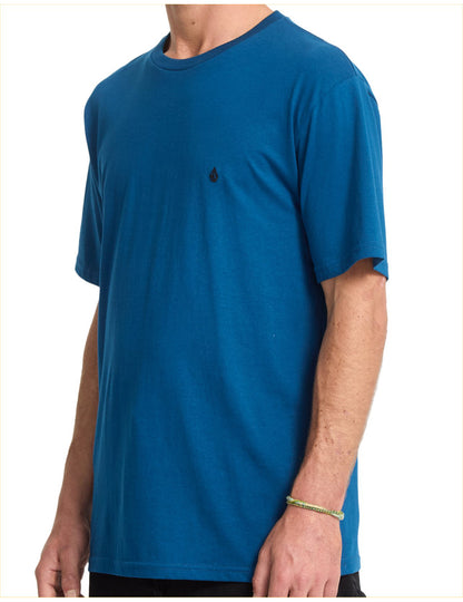 Volcom Stone Blanks Short Sleeve T-Shirt in Cosmic Blue