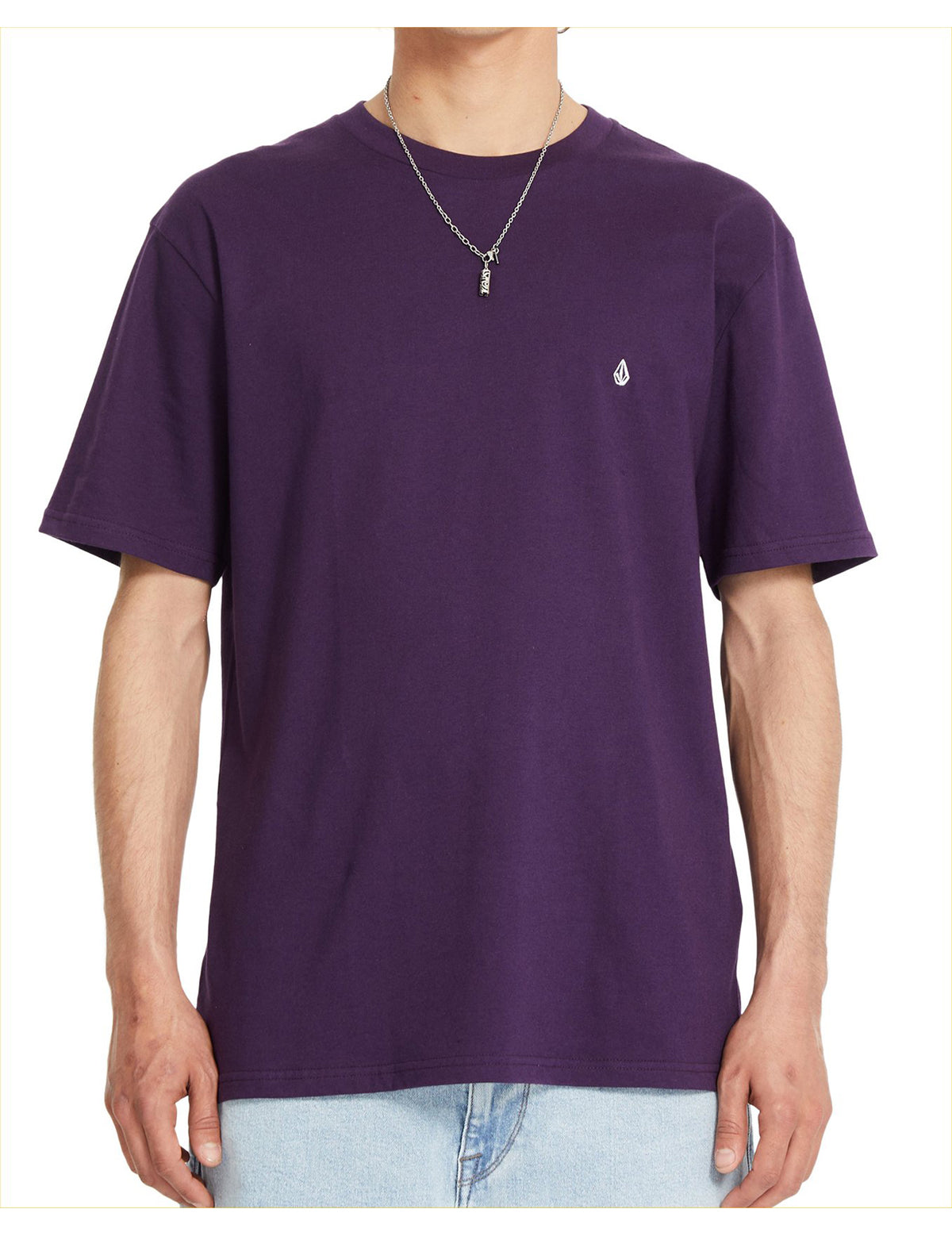 Volcom Stone Blanks Short Sleeve T-Shirt in Grape Royale