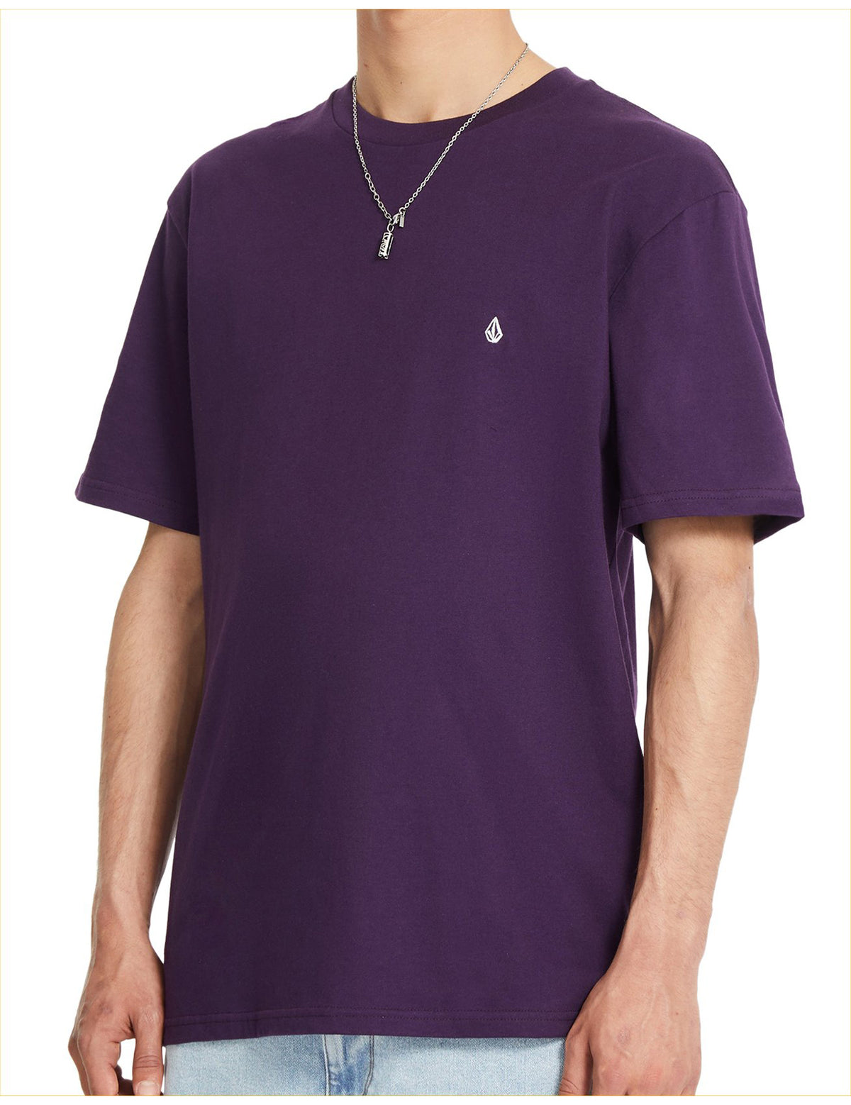 Volcom Stone Blanks Short Sleeve T-Shirt in Grape Royale