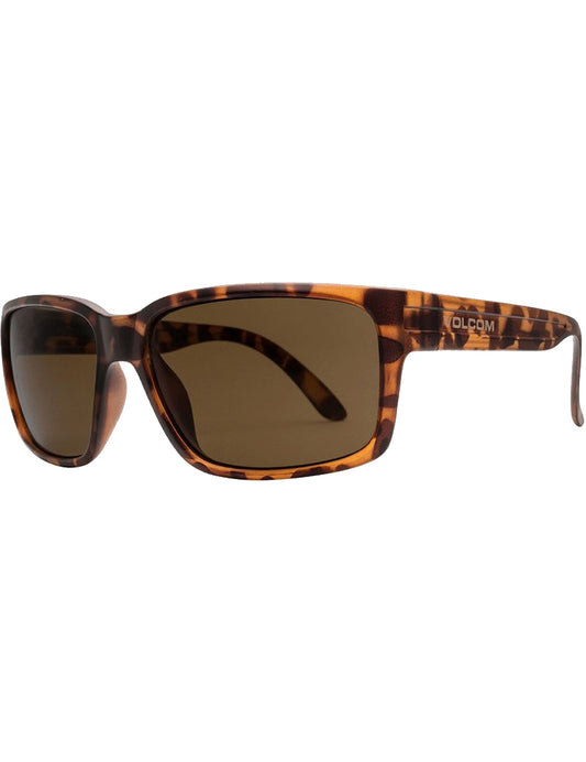 Volcom Stoneage Matte Tort/Bronze Sunglasses in Bronze