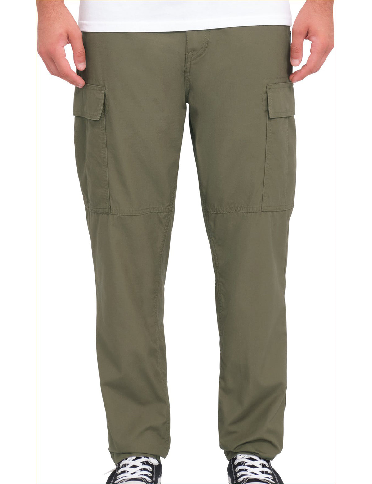 Volcom Strange Tripper Tapered Cargo Trousers in Wintermoss