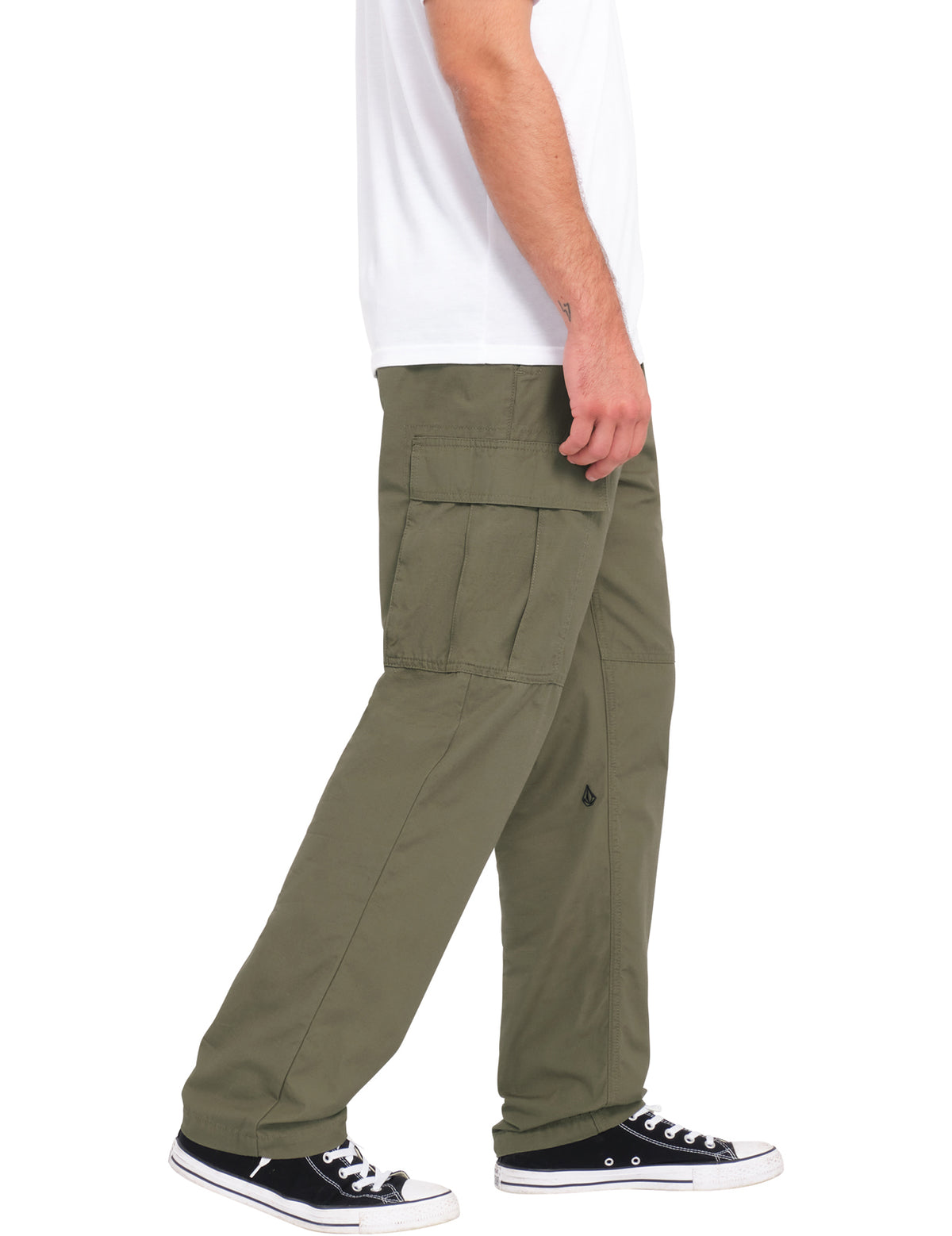 Volcom Strange Tripper Tapered Cargo Trousers in Wintermoss