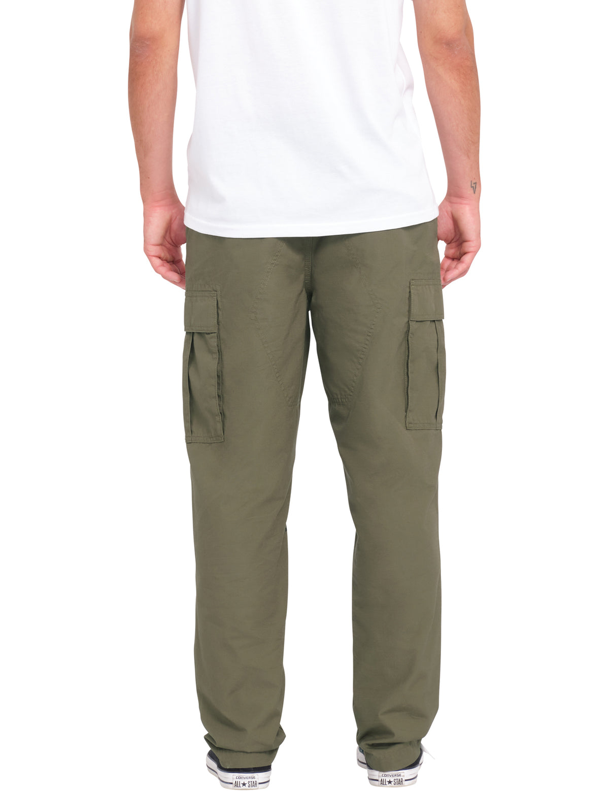Volcom Strange Tripper Tapered Cargo Trousers in Wintermoss