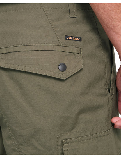Volcom Strange Tripper Tapered Cargo Trousers in Wintermoss