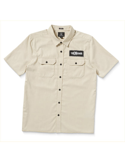 Volcom Volcom Ent Short Sleeve Shirt in Pale Khaki