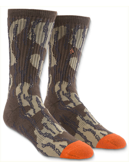 Volcom Workwear Crew Socks in Brindle