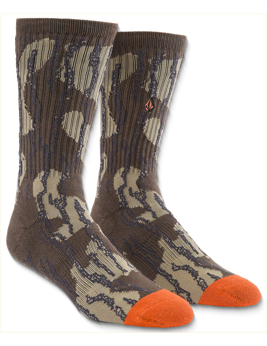 Volcom Workwear Crew Socks in Brindle