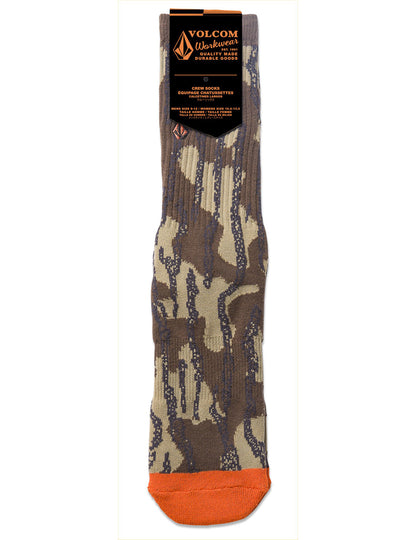 Volcom Workwear Crew Socks in Brindle