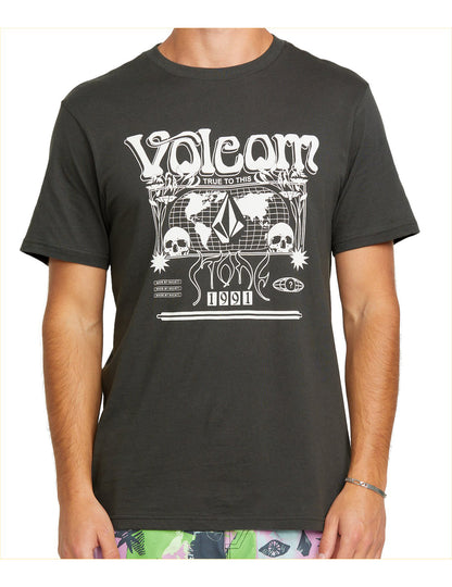 Volcom Worldly Short Sleeve T-Shirt in Stealth