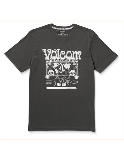 Volcom Worldly Short Sleeve T-Shirt in Stealth
